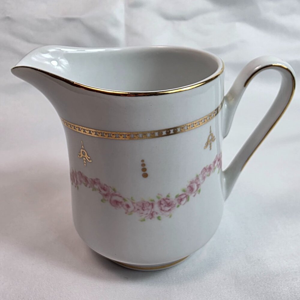 Royal Butler Paul Burrell Princess Diana Collection Creamer Pink Rose Swags